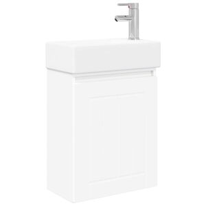 vidaXL Jednostka toaletowa z kranem Biały 45,5 x 25,5 x 84 cm