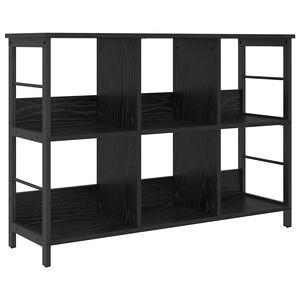 vidaXL P&oacute;łka na książki 6 poziomy 102 x 32 x 72,5 cm Czarny Dąb
