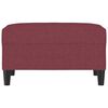 vidaXL Podn&oacute;żek, czerwień winna, 70x55x41 cm, tapicerowany tkaniną