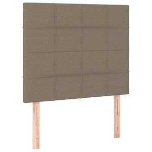 vidaXL Zagł&oacute;wek taupe 80x5x118/128 cm tkanina