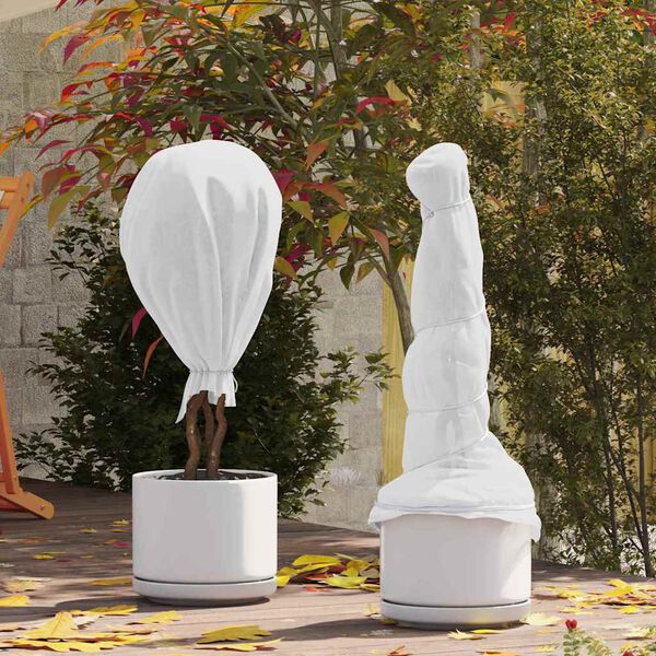 vidaXL Fleece Ochronny dla Roślin Przed Mrozem Biały 100 x 1,6 m