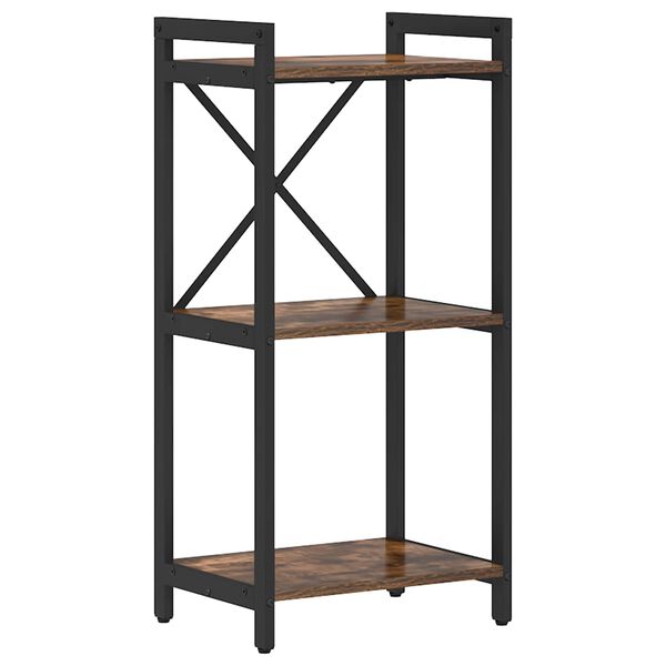 vidaXL P&oacute;łka na książki Dąb wędzony 40 x 30 x 85 cm