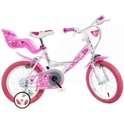 Dino Bikes Rowerek dziecięcy Little Heart, różowy, 16", DINO356013