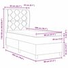 vidaXL Ł&oacute;żko sprężynowe z materacem Kremowy 80 x 200 cm tkanina