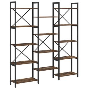vidaXL P&oacute;łka na książki 156 x 25 x 167 cm Drewno inżynieryjne