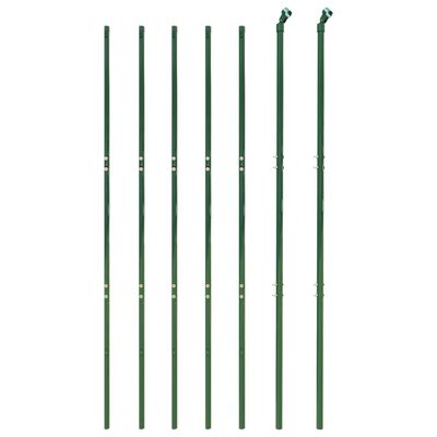 vidaXL Ogrodzenie z siatki, z kotwami, zielone, 1,8x10 m