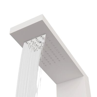 vidaXL Panel prysznicowy, aluminiowy, biały