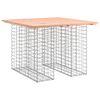 vidaXL St&oacute;ł ogrodowy gabionowy 100x102x72 cm Drewno lite Douglas
