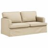 vidaXL Sofa 2 pcs Kremowy 162 x 80 x 85 cm tkanina
