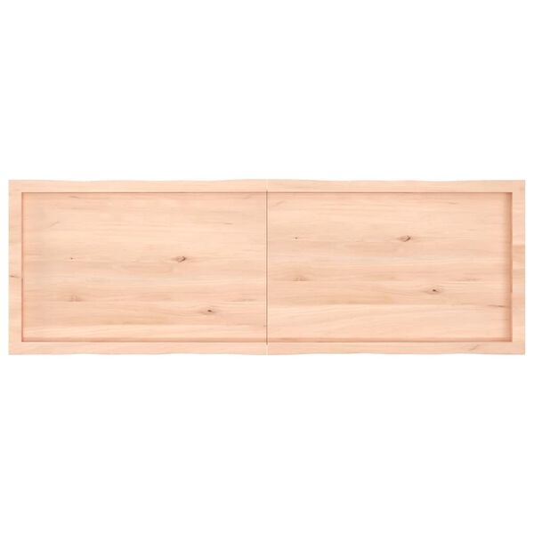 vidaXL Blat stołu, 160x50x(2-6)cm surowy, lity dąb naturalną krawędzią