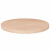 vidaXL Okrągły blat do stolika, &Oslash;50x2,5 cm, surowe drewno dębowe