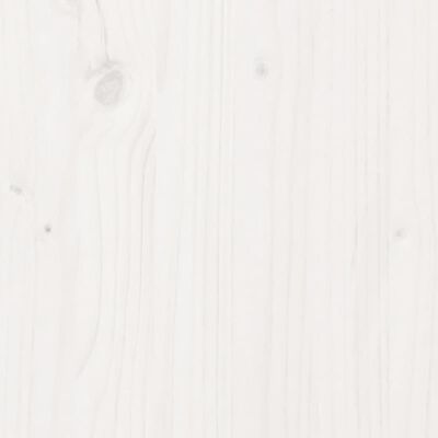 vidaXL Stolik ogrodniczy z półką, biały, 108x50x75 cm, drewno sosnowe