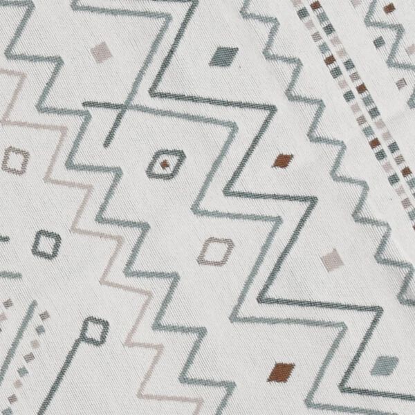 vidaXL Dywan, beżowo-niebieski, 100x200 cm, bawełniany