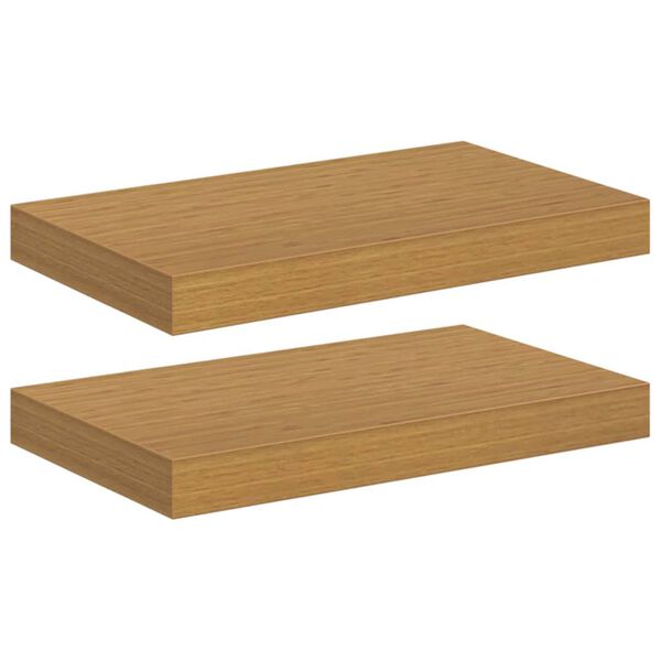 vidaXL P&oacute;łka ścienna z przechowywaniem 2 pcs Beżowy 40 x 23,5 x 4 cm