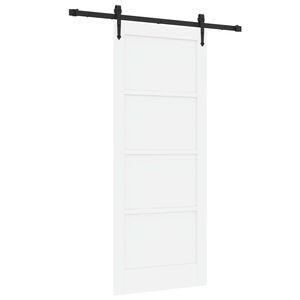 vidaXL Drzwi przesuwne ORKDAL 83 x 202 cm Lite drewno sosnowe Biały