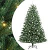 vidaXL Sztuczna choinka z zawiasami zielony 240 cm PVC i Metal