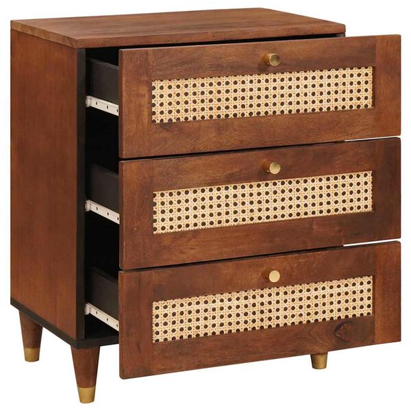 vidaXL Szafki nocne z szufladą 50 x 33 x 62 cm Drewno z mango