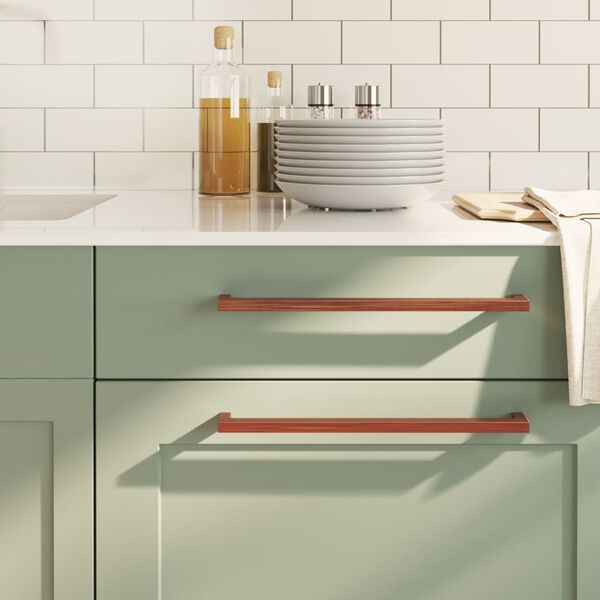 vidaXL Uchwyty do szafek, 5 szt., brąz, 320 mm, stal nierdzewna