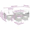 vidaXL Zestaw Sof na Ogr&oacute;d z poduszką 12 pcs Szary polirattan