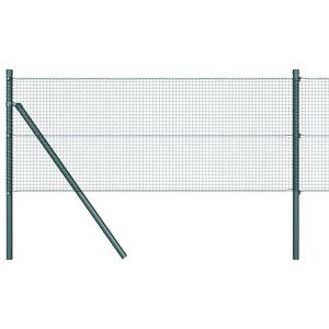 vidaXL Ogrodzenie z spawanej siatki do mocowania w ziemi 10 x 0,5 m