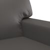 vidaXL 3-osobowa sofa, szara, 180 cm, sztuczna sk&oacute;ra