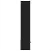 vidaXL Regał, czarny, 70x36x189 cm, materiał drewnopochodny