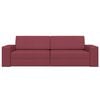 vidaXL Sofa Bed 200cm Czerwone wino tkanina