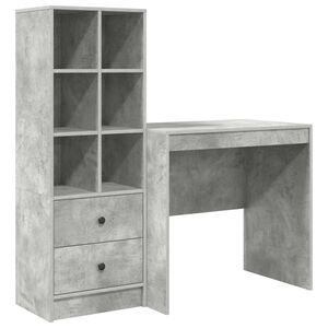 vidaXL Biurko Betonowy szary 125,5 x 50 x 127 cm 2 szt.