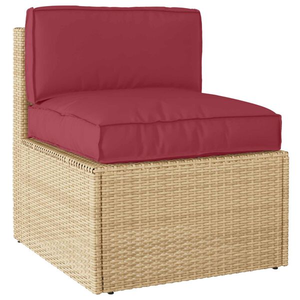 vidaXL Poduszka na siedzisko / oparcie z palet z poduszką Czerwone wino