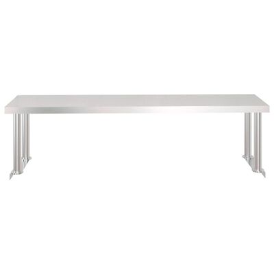 vidaXL Kuchenny stół roboczy z półką, 120x60x115 cm, stal nierdzewna