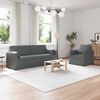 vidaXL Sofa 2 pcs Ciemnoszary