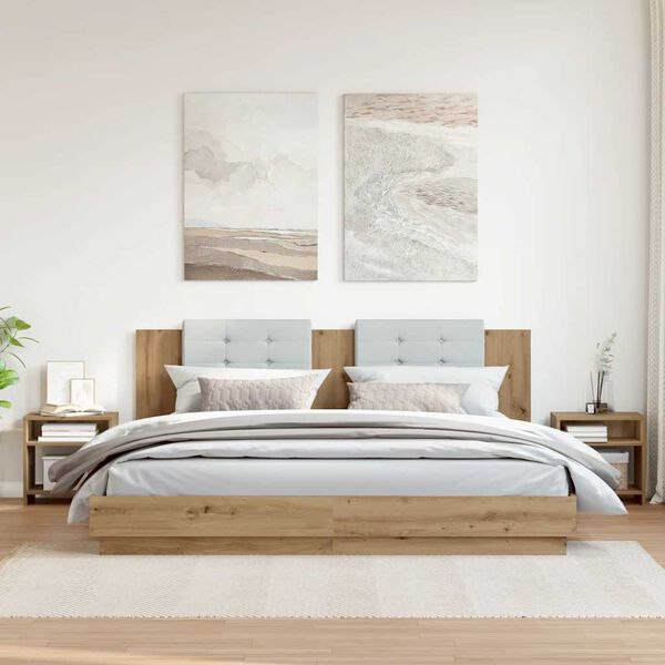 vidaXL Szafki nocne, 2 szt., dąb artisian, 40x30x40 cm