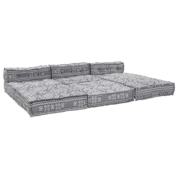 vidaXL Modułowa sofa 4 pcs Jasnoszary tkanina