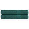 vidaXL Ręczniki do sauny 2 szt. FROGN Zielony 80x200 cm 100% bawełna