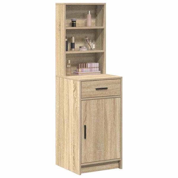 vidaXL Highboard Dąb Sonoma 40 x 40,5 x 135 cm Materiał drewnopochodny