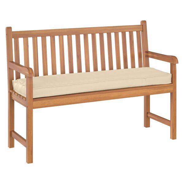 vidaXL Poduszka na ławkę z palet Beżowy 140 x 40 x 8 cm Tkanina Oxford