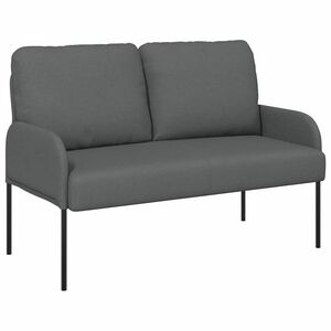 vidaXL Kanapy z poduszką 110cm Ciemnoszary sklejka