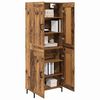 vidaXL Highboard 2 pcs Stare drewno Materiał drewnopochodny