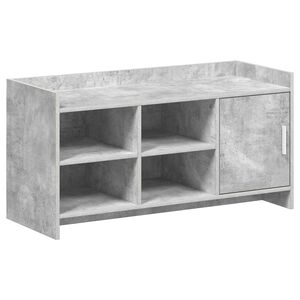 vidaXL Szafka na buty z drzwiami Betonowy szary 100 x 39,5 x 51 cm