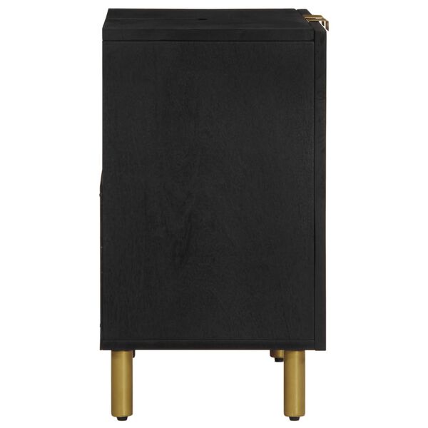 vidaXL Szafka pod umywalkę, czarna, 62x33x58 cm