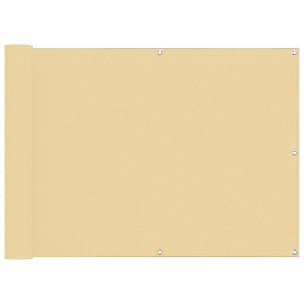 vidaXL Ekran balkonowy Aluminium Oxford powlekany PU