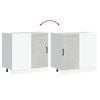 vidaXL Szafka kuchenna dolna "Lucca" w kolorze białym, połyskującym, drewno konstrukcyjne