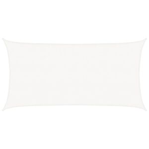 vidaXL Żagiel przeciwsłoneczny HDPE prostokątny 2x4 m, biały