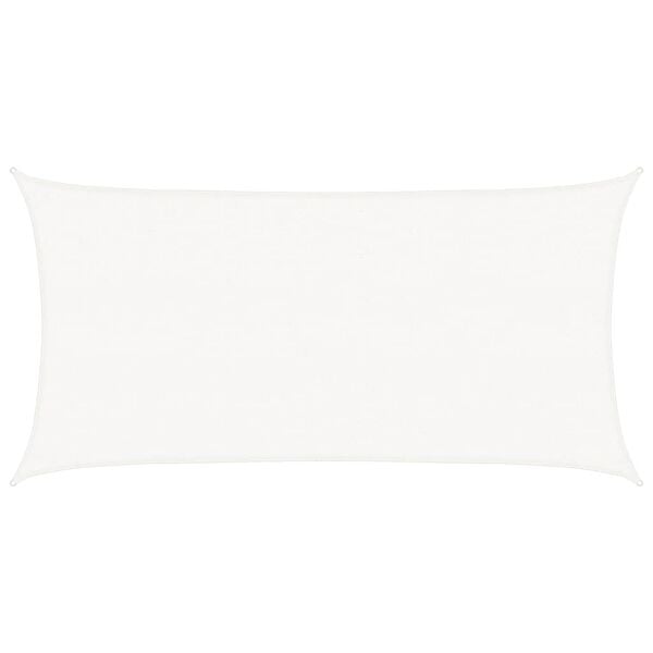 vidaXL Żagiel przeciwsłoneczny HDPE prostokątny 2x4 m, biały