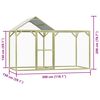 vidaXL Klatka dla drobiu, 3x1,5x2 m, impregnowane drewno sosnowe