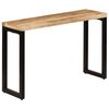 vidaXL Stolik typu konsola, 120x35x76 cm, lite drewno mango i stal