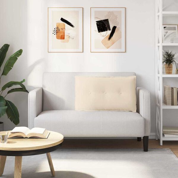 vidaXL Poduszka na plecy Beżowy 80 x 50 cm Tkanina mikrofibrowa