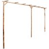 vidaXL Pergola bambusowa, 385 x 40 x 205 cm