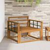vidaXL Środkowa sofa ogrodowa Lite Drewno Akacji Naturalny