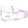 vidaXL Sofa 2-osobowa Czarna 120 cm Tkanina